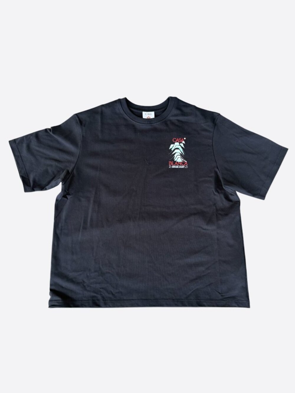 Casablanca Black & Multicolor Frosty Mountain Graphic T-Shirt